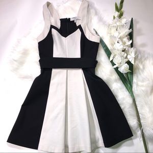 Robert Rodriguez Black White A-Line Dress Designer